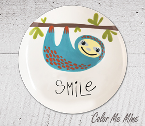 Portland Sloth Smile Plate