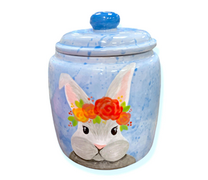 Portland Watercolor Bunny Jar