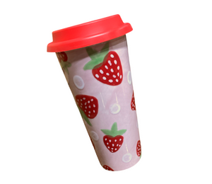 Portland Strawberry Travel Mug