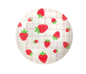 Portland Strawberry Plaid Plate