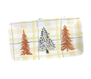Portland Pines And Plaid Platter