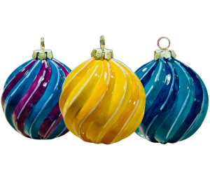 Portland Jewel Toned Spiral Ornament