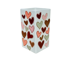 Portland Quilted Heart Vase